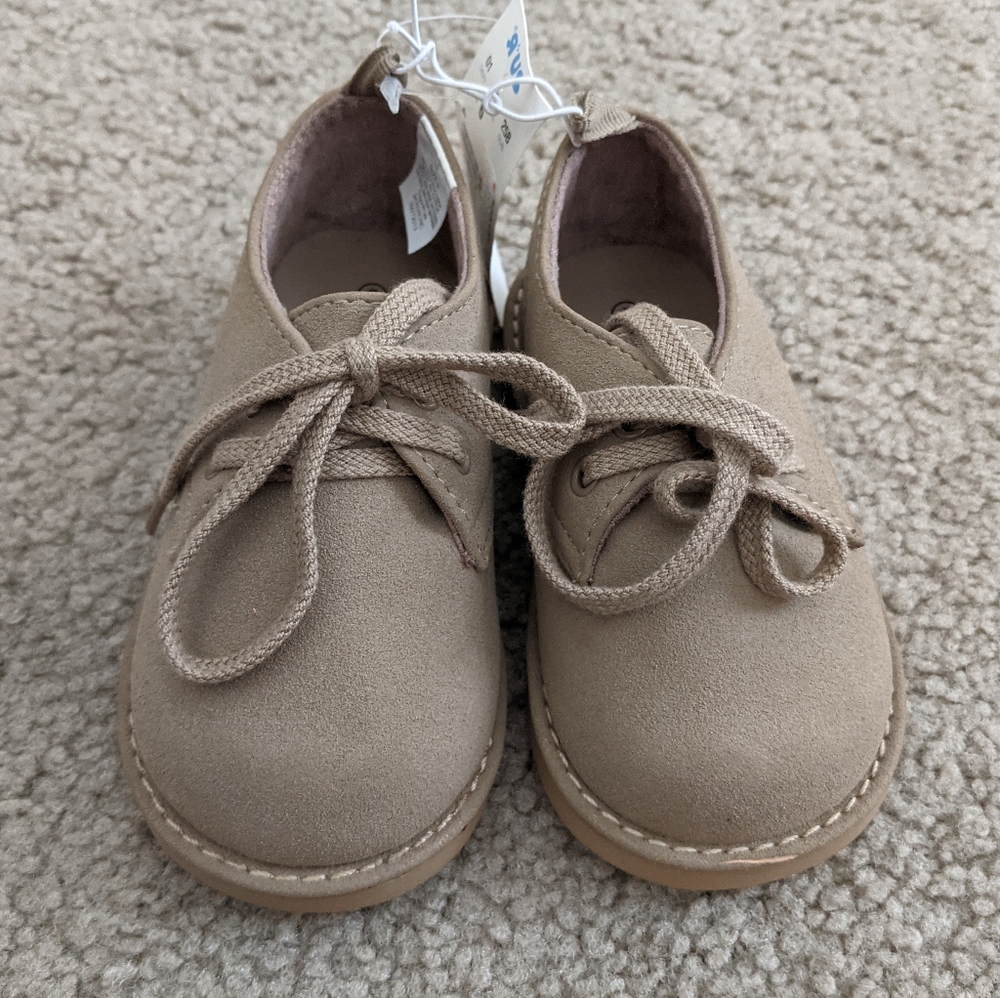 Light tan boys dress shoes